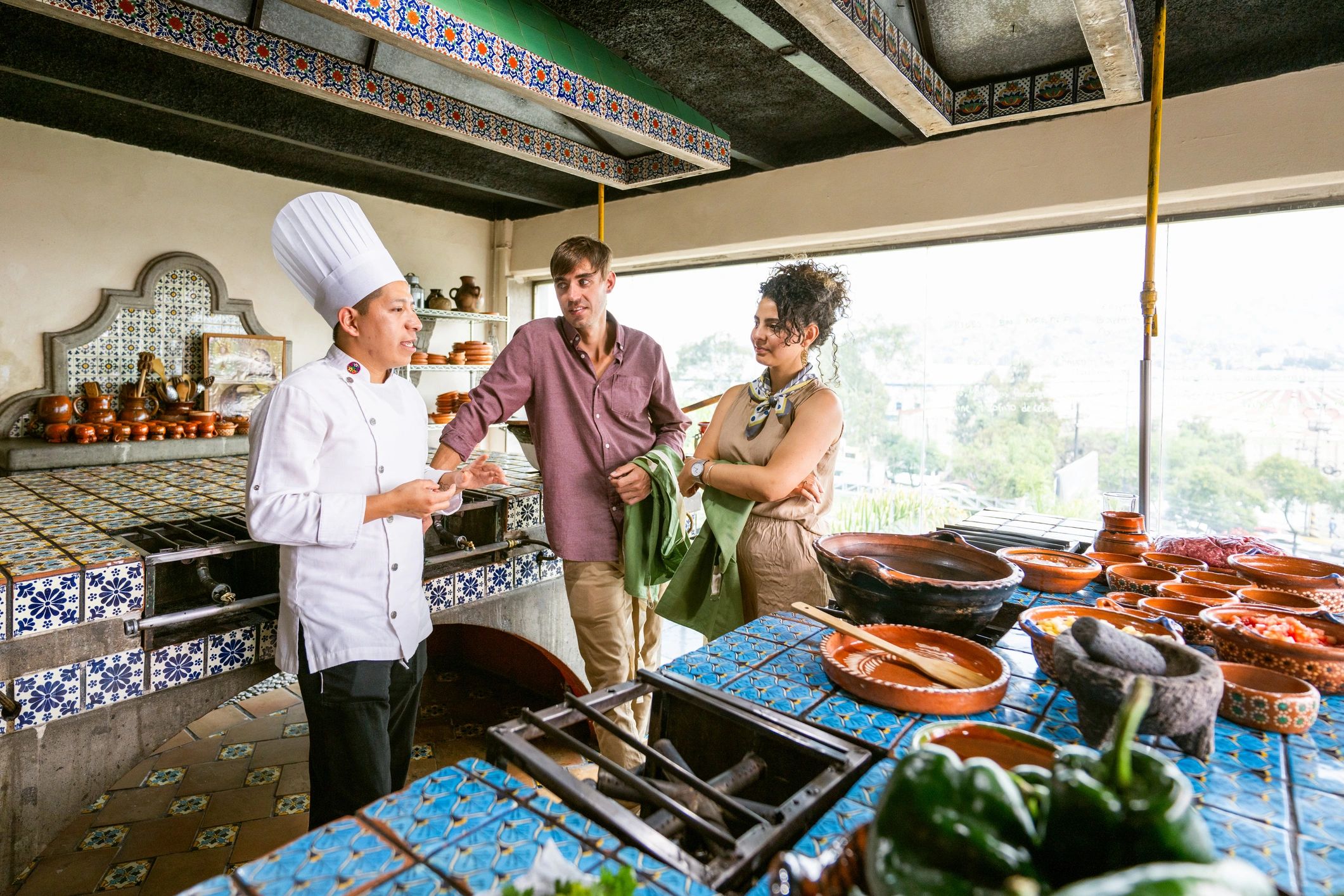 Bakery team working together in a kitchen